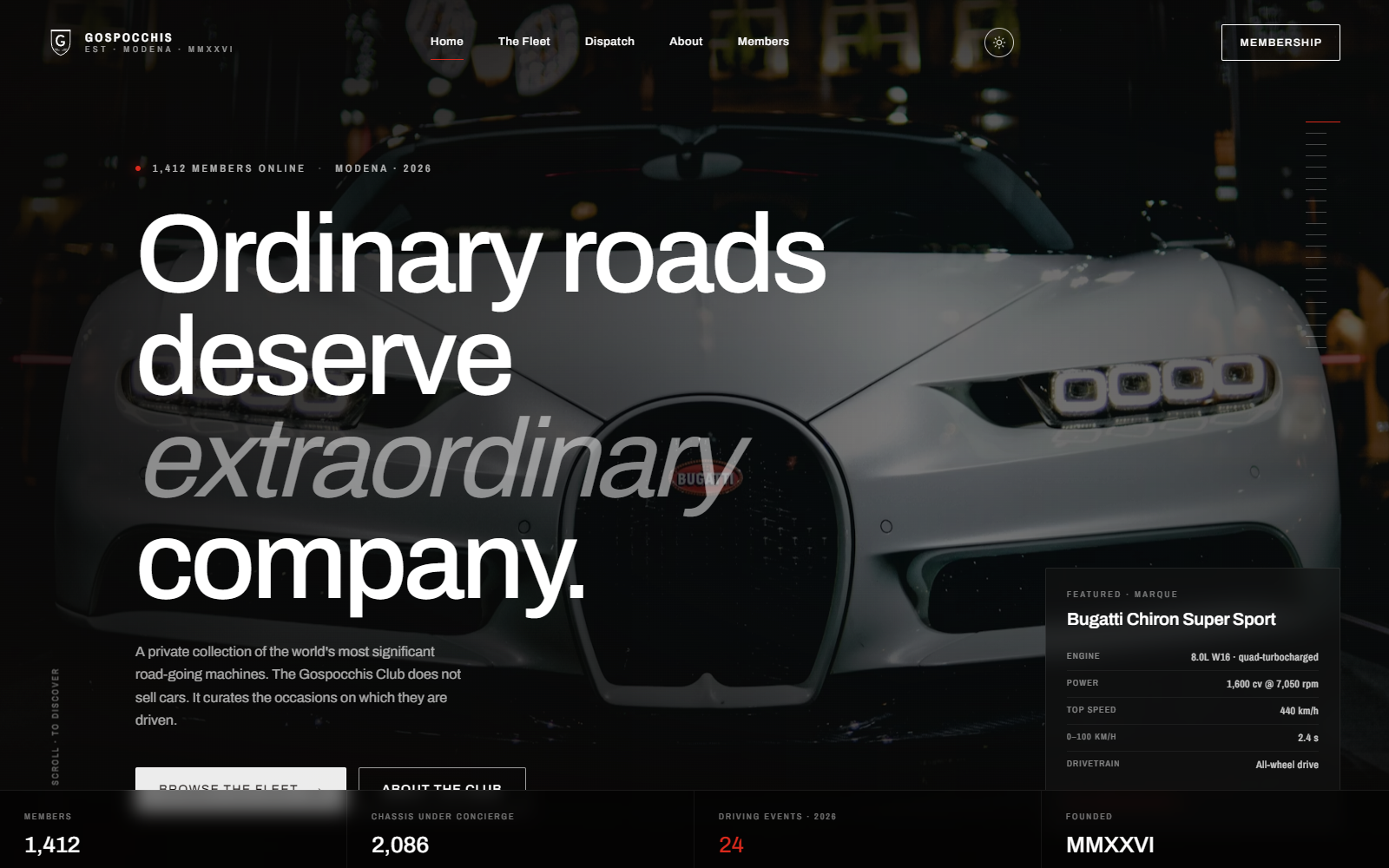 Gospocchis — site preview